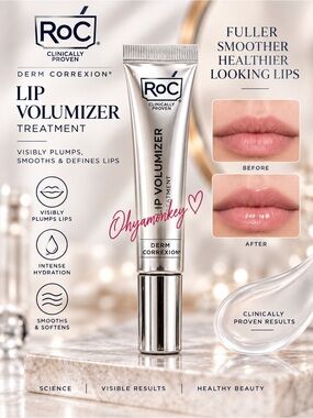RoC Lip Volumizer Treatment - Hydrating Clear Lip Plumper $30